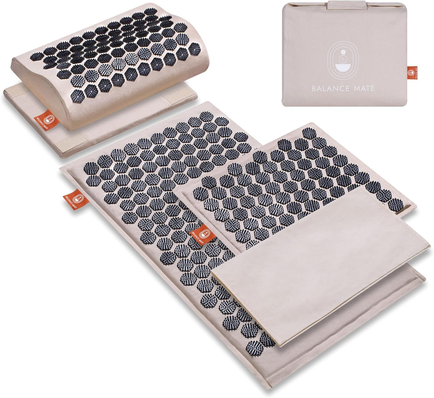 Acupressure Mat and Pillow Set for Back and Neck Pain Relief
