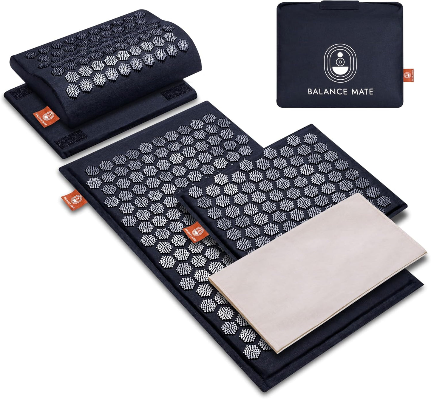 Acupressure Mat and Pillow Set for Back and Neck Pain Relief